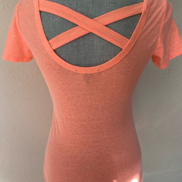 American Dream Peach Open Back TShirt - Picture 4 of 12